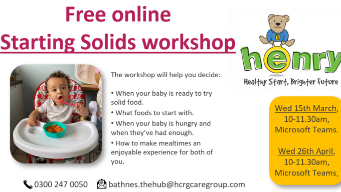 Free online courses - Starting solids workshop