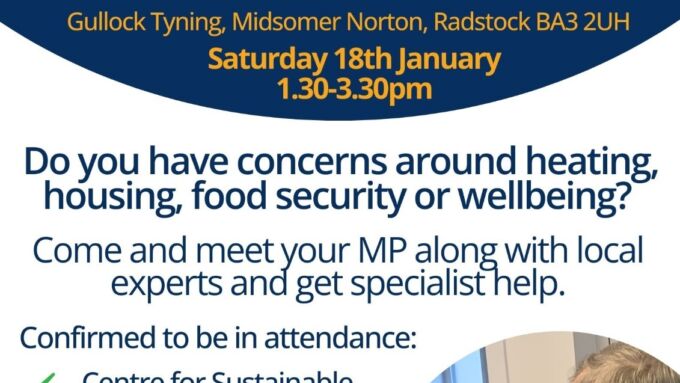 Cost of Living Advice surgery Saturday 18th January